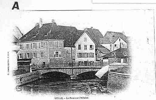 Ville de DELLE Carte postale ancienne